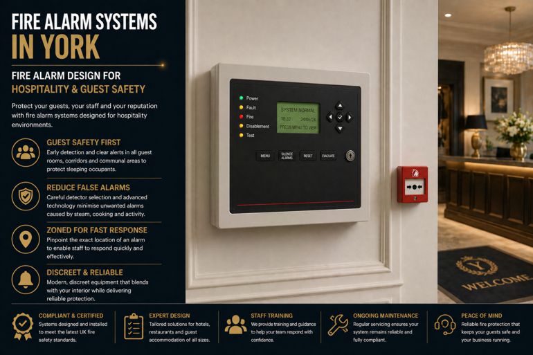 Fire Alarm Systems in York: Fire Alarm Design for Hospitality and Guest-Facing Businesses