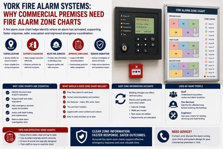 York Fire Alarm Systems: Why Commercial Premises Need Fire Alarm Zone Charts