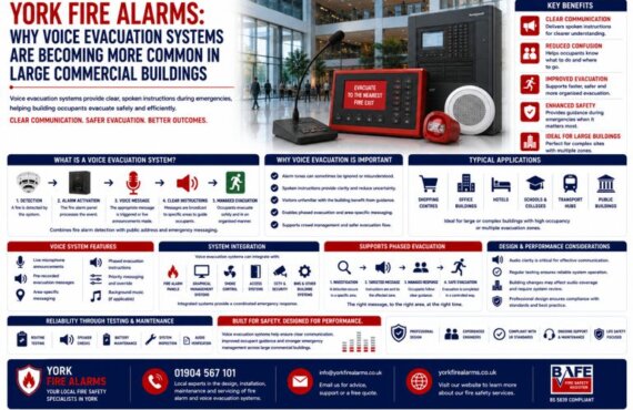 York Fire Alarms: Why Fire Alarm Voice Evacuation Systems Are Becoming More Common In Large Commercial Buildings