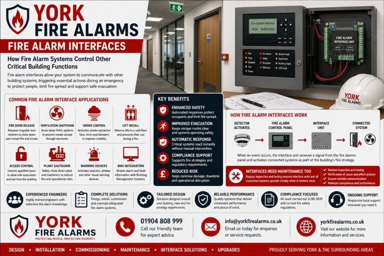York Fire Alarm Interfaces – How Fire Alarm Systems Control Other Critical Building Functions