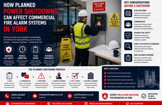 How Planned Power Shutdowns Can Affect Commercial Fire Alarm Systems in York